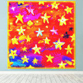 星鮮やかの色。買今 キャンバスプリント (インサイチュ (ウッドフロア))