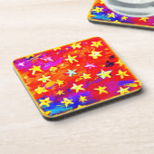 星鮮やかの色。買今 コースター (左側)