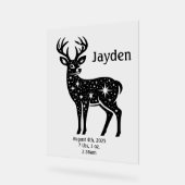 星鹿誕生のお知らせ アクリルサイン (傾斜)