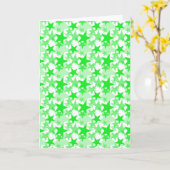 星3の緑 カード (黄色い花)