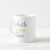 星5つ星の母 コーヒーマグカップ (正面左)
