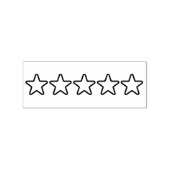 星5個 ラバースタンプ (インプリント)