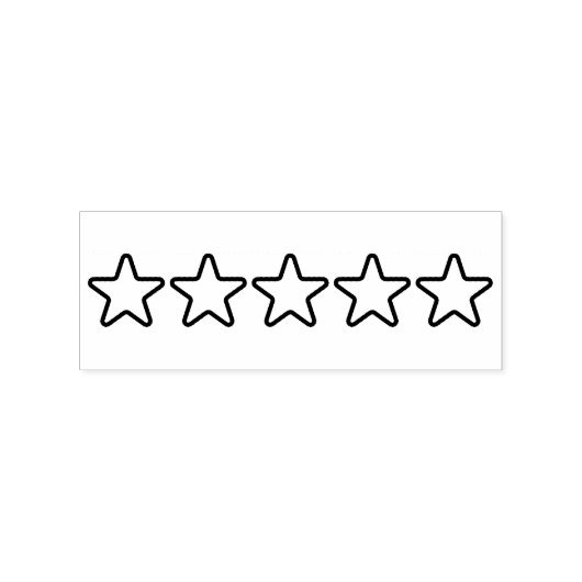 星5個 ラバースタンプ (インプリント)