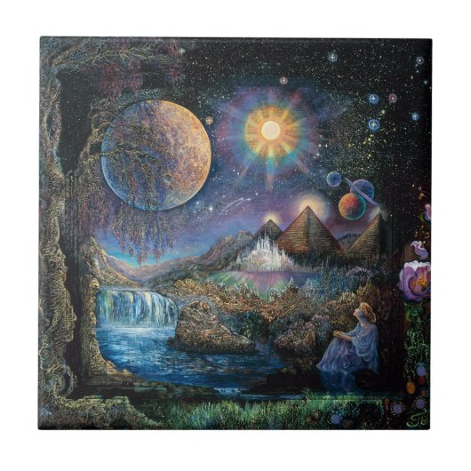 星6x6セラミックタイルへの扉 タイル (正面)