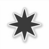 星8点 シール (正面)