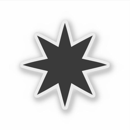 星8点 シール (正面)