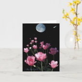 "星"のロマンチックなメッセージカード呼び出して下さい カード (黄色い花)