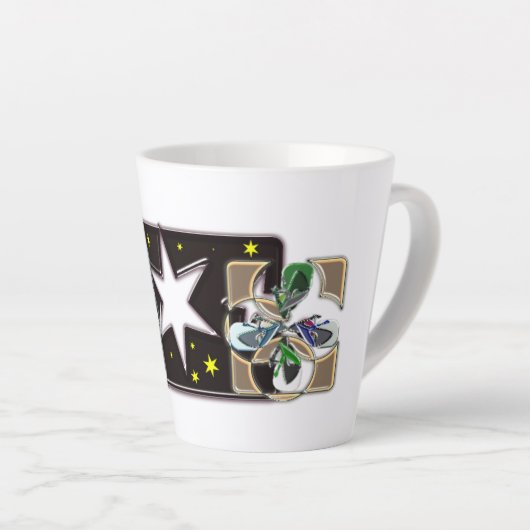 星 カフェラテマグ (右アングル)