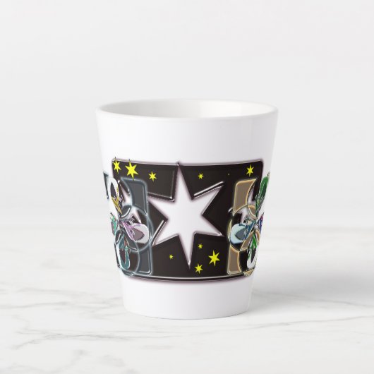 星 カフェラテマグ (正面)