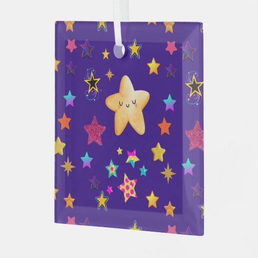 星 ガラスオーナメント (正面左)