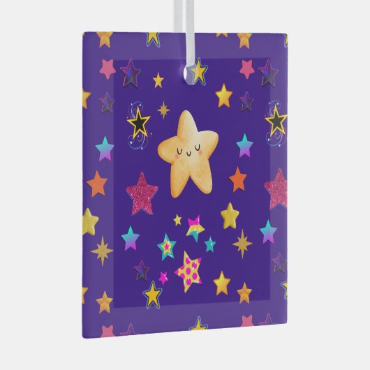 星 ガラスオーナメント (正面右)