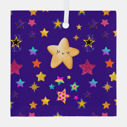 星 ガラスオーナメント (裏面)