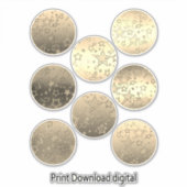 星，シール，ハート,結婚婚約 シール (正面)