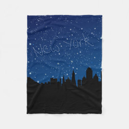 星、スカイライン、ニューヨーク フリースブランケット