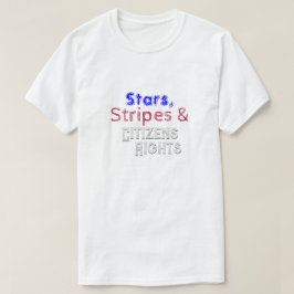 星、ストライプ国民の権利 Tシャツ