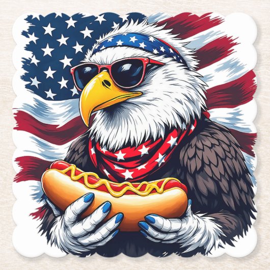 星、ストライプ星、目まい ペーパーコースター (正面)