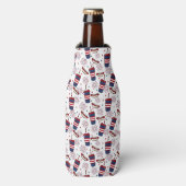 星、ストライプ、シズル – 愛国的な饗宴 ボトルクーラー (ボトル正面)