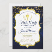 星，チャリス海軍ブルー最初の聖餐式 招待状 (正面)