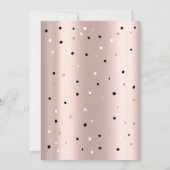 星、ドット、かわいいパンドラ、赤ちゃんシャワー 招待状 (裏面)