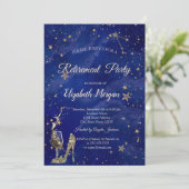 星、ハイヒール、ワイングラス引退パーティー 招待状 (スタンド正面)