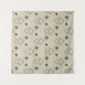 星、パッチワーク タペストリー (正面)