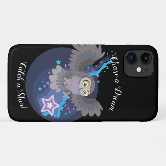 星!~フクロウi podtouchケースをキャッチ Case-Mate iPhoneケース (裏面(横))