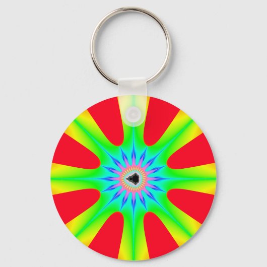 星 – フラクタルキーチェーン キーホルダー (正面)