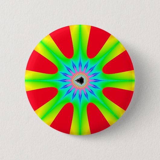 星 – フラクタルボタン 缶バッジ (正面)