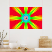 星 – フラクタルポスター ポスター (キッチン)