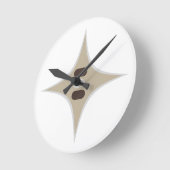 星 ラウンド壁時計 (傾斜)