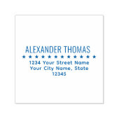 星 仕切り スペーサー 名前 戻り先住所 セルフインキングスタンプ (デザイン)