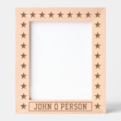 星（名前） レーザー彫刻フレーム (正面)