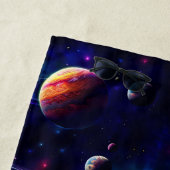 星、惑星、銀河系、宇宙をテーマにした ビーチタオル (インサイチュ)