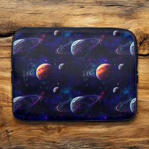 星、惑星、銀河系、宇宙をテーマにした ラップトップスリーブ