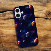 星、惑星、銀河、宇宙テーマ iPhone 16ケース