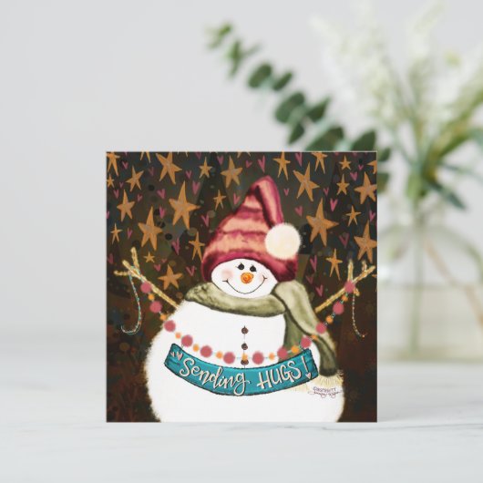 星 抱擁 楽しさ 雪だるま クリスマス 創造性 (スタンド正面)