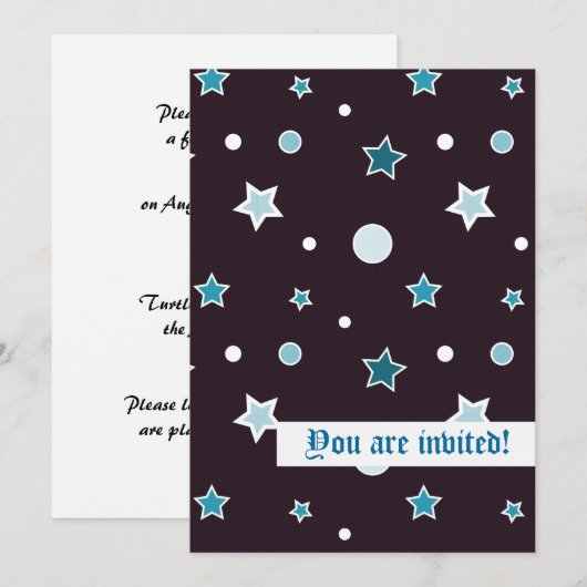 星 招待状 (正面/裏面)