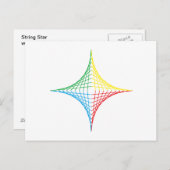 星（文字列） ポストカード (正面/裏面)