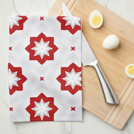 星、星、星 キッチンタオル (四つ折り)