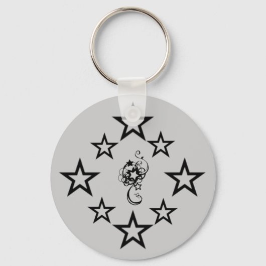 星、星、星 キーホルダー (正面)