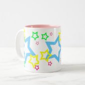 星、星、星 ツートーンマグカップ (正面左)