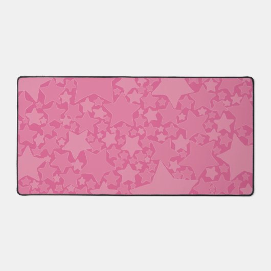 星，星，星 – ピンク デスクマット (正面)