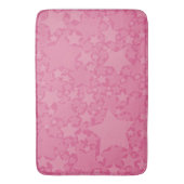 星，星，星 – ピンク バスマット (正面縦)