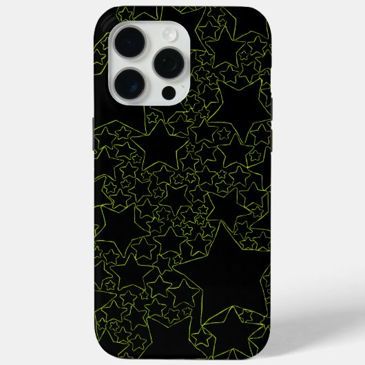 星,星,星 – ライムグリーン Case-Mate iPhoneケース (裏面)