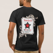 星(暗い色)の王 Tシャツ (裏面)