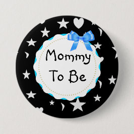 星、月およびハートであるお母さんはボタンがかかります 缶バッジ