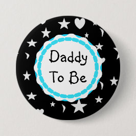 星、月およびハートであるお父さんはボタンがかかります 缶バッジ