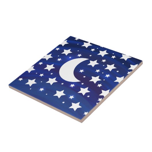 星、月、夜空 タイル (側面)