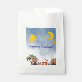 星、月、太陽をテーマにした赤ちゃんシャワー フェイバーバッグ