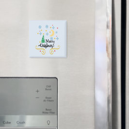 星、月、雪片、メリークリスマス、ZSSG マグネット